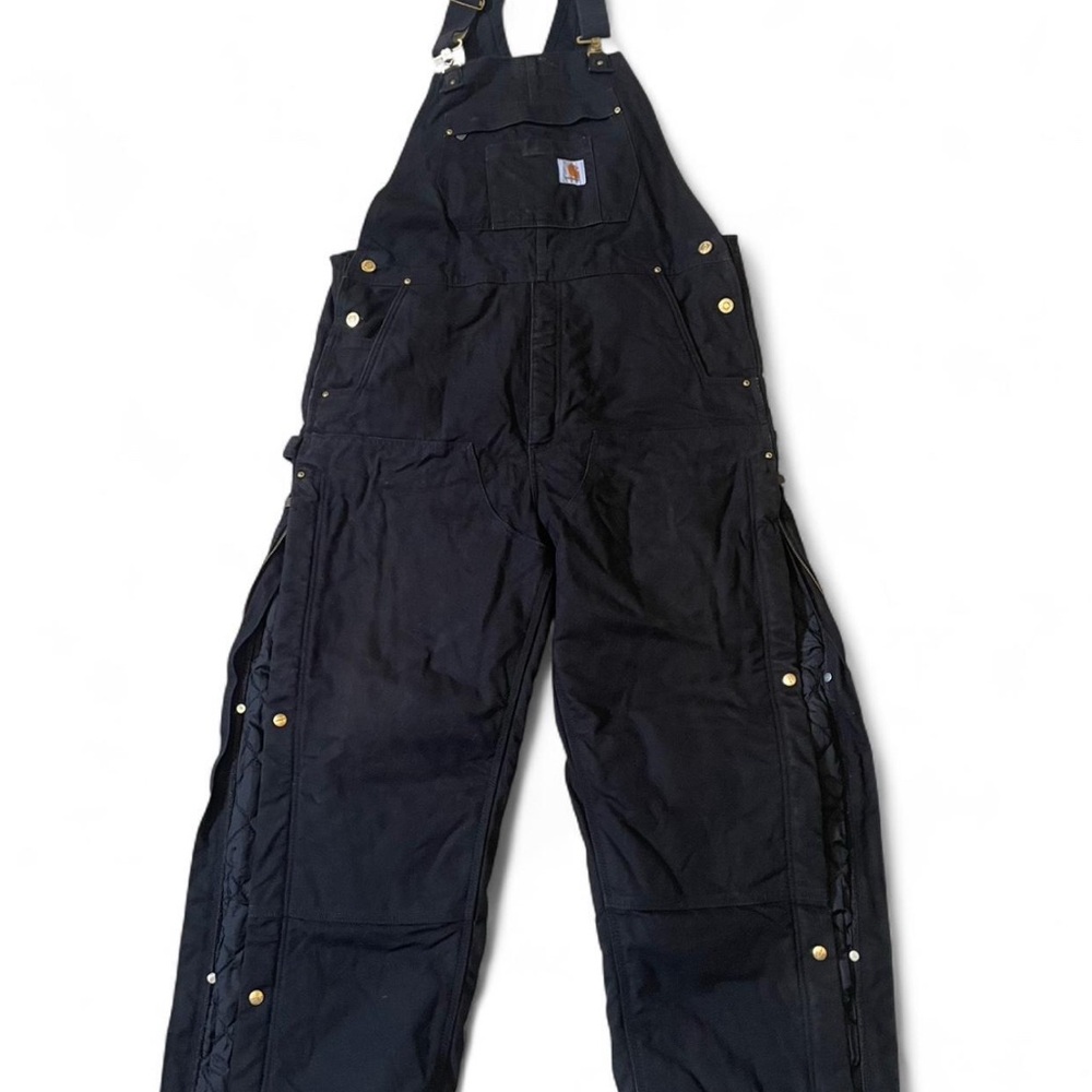 Black Carhartt overalls